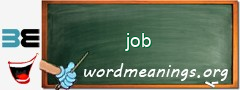 WordMeaning blackboard for job